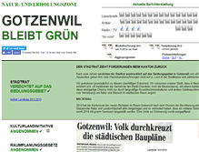 Tablet Screenshot of gotzenwil.ch